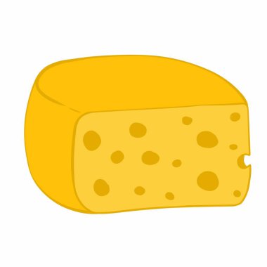 İzole edilmiş peynir tasviri