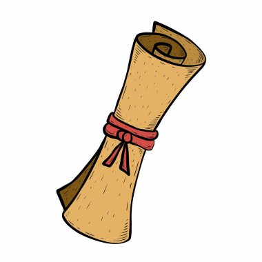 İzole edilmiş bir kağıt çizimi