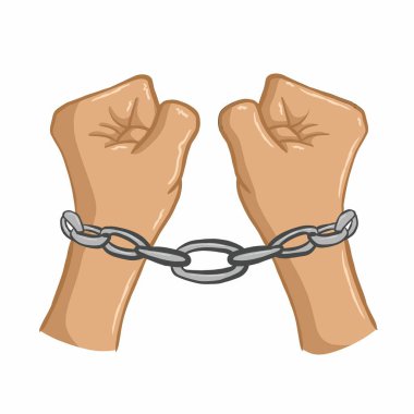 Zincirli elin yansıması izole edilmiş