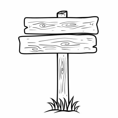 Boş Tahta İşaret İzole Edildi