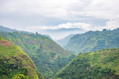 Dini bir sahneyi karanlık bir alanda tasvir eden canlı bir vitray. Karmaşık renkler ve tasarımlar sergiliyor..