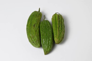 Yeşil kavun koleksiyonu, genellikle izole edilmiş beyaz arka plandaki sebze yemeklerini tamamlamak için kullanılır..