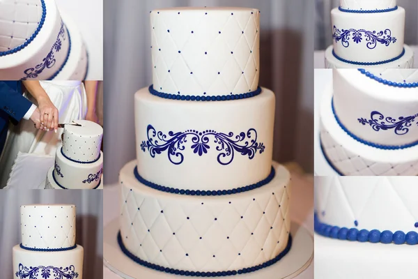 Three-Tier Wedding Cake — Stock Photo, Image