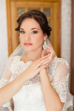 mükemmel makyaj ile genç kız