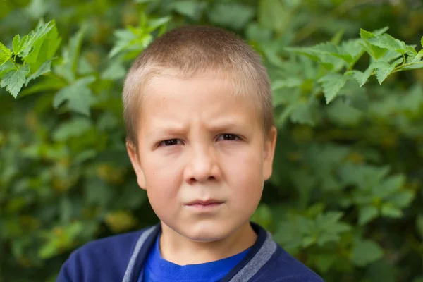 Porträt eines Jungen in der Natur — Stockfoto