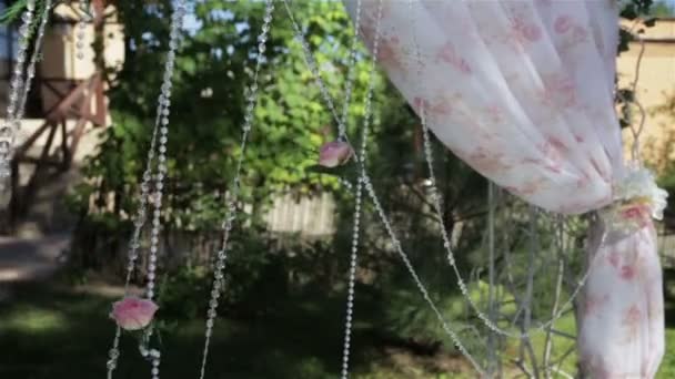 拱的现场婚礼 — 图库视频影像