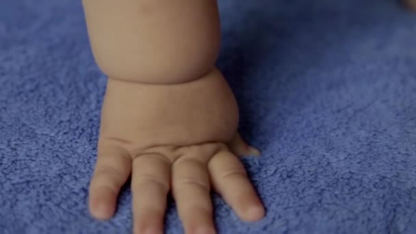 Το χέρι του παιδιού στο πέπλο — Αρχείο Βίντεο