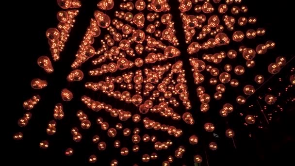 Güzel lüks iç aydınlatma lambası dekorasyonu — Stok video