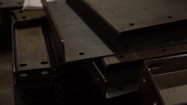 Abstrakcyjna produkcja przemysłu ciężkiego pełne tło ramki — Wideo stockowe
