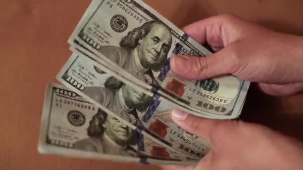 Wisselkoersconcept. Amerikaanse dollar. — Stockvideo