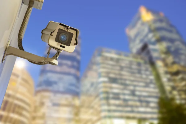 Security, CCTV camera for office building at night