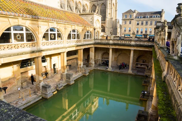 Bath Ηνωμένο Βασίλειο Νοεμβρίου 2014 Προβολή Των Ρωμαϊκών Λουτρών Στο — Φωτογραφία Αρχείου