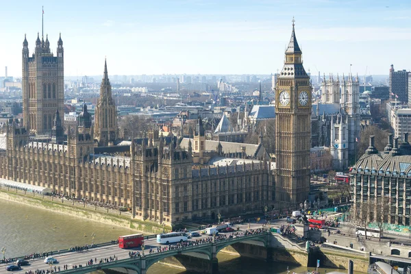 Big Ben Och Westminster Abbey London England — Stockfoto