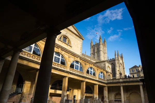 Bath Reino Unido Novembro 2014 Vista Dos Banhos Romanos Bath — Fotografia de Stock