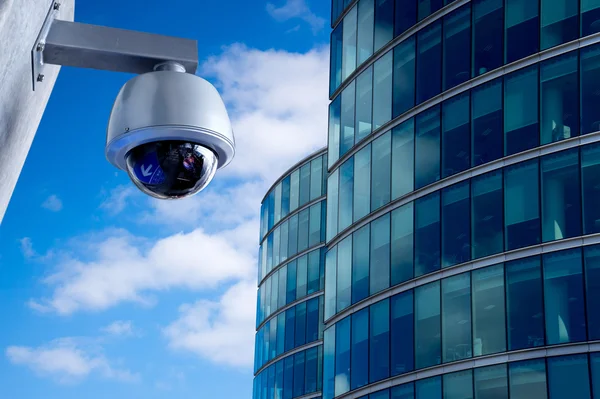 Security CCTV camera in office building — Stock Photo, Image