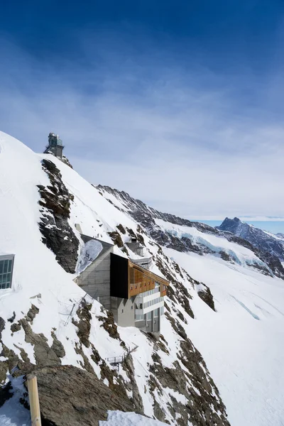 Swiss Mountain Jungfrau Suíça Estância Esqui — Fotografia de Stock