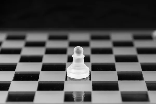 Figure d'échecs, stratégie de concept d'affaires, leadership, équipe et su — Photo