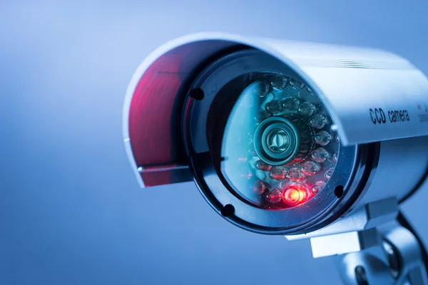 Security CCTV camera in office building — Stock Photo, Image