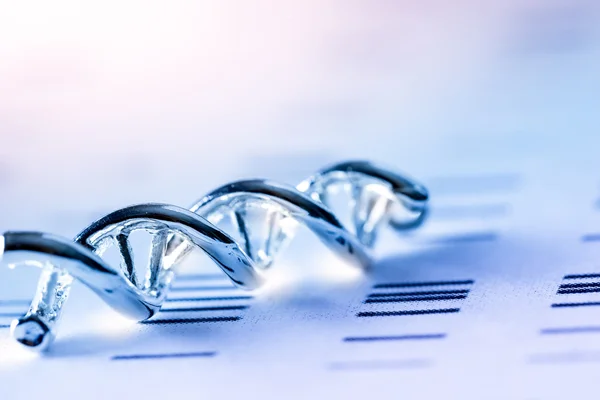 DNA, badania molekularne laboratoryjne — Zdjęcie stockowe