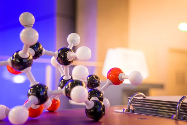 Структура модели молекулы науки, бизнес-концепция — стоковое фото