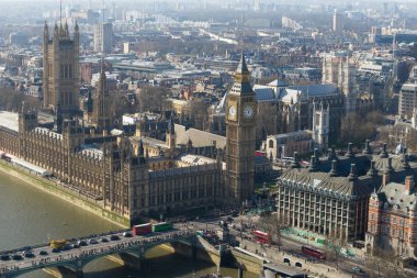 Big Ben ve Westminster Abbey, Londra, İngiltere
