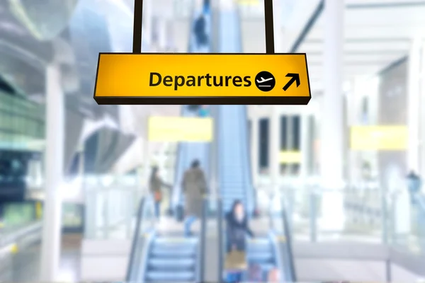Flight, arrival and departure board at the airport — Stock Photo, Image
