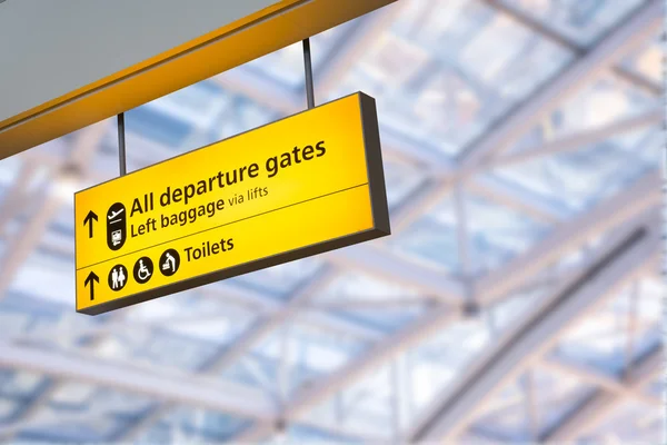 Flight, arrival and departure  board at the airport, — Stock Photo, Image