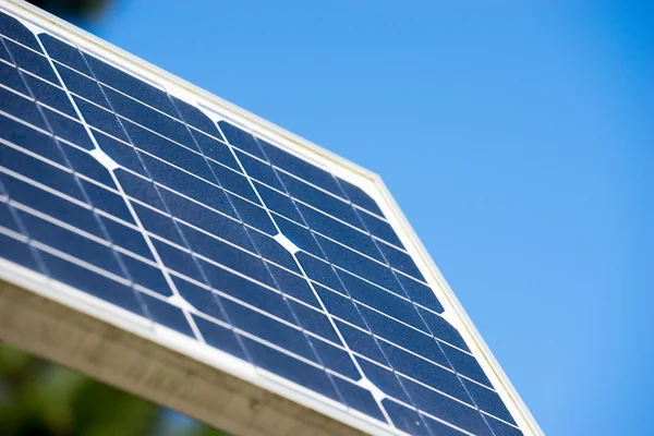 태양 전지 패널, 생태 녹색 에너지 — 스톡 사진