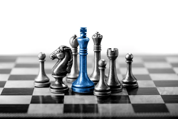 Chess business concept, leader & success — Stock Photo, Image