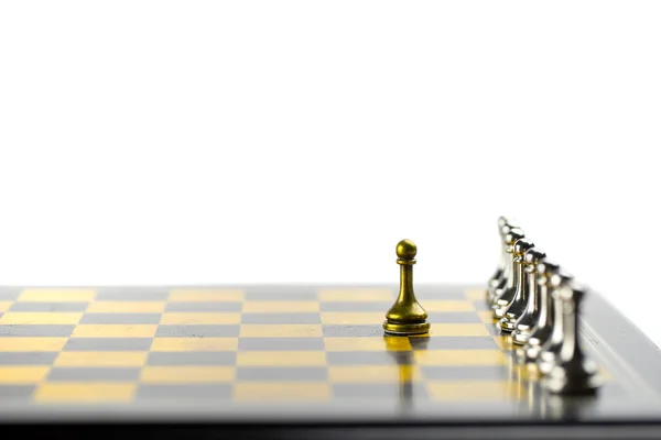 象棋的经营理念、 领导与成功 — 图库照片