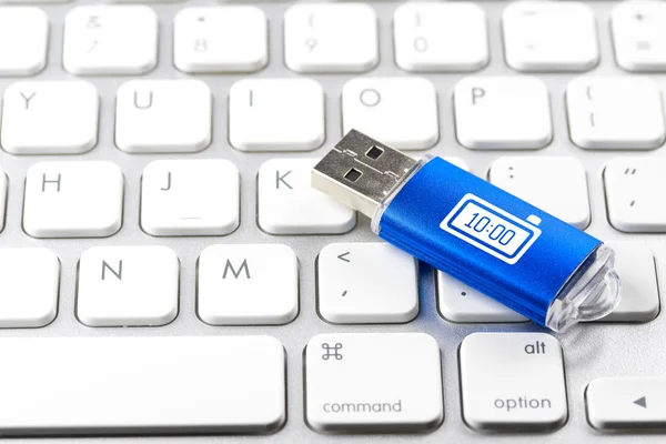 Business Online Shopping Commerce Icon Usb Drive — Stock Photo, Image