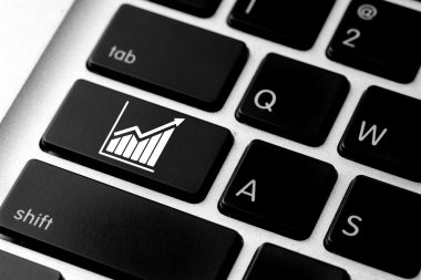 Bilgisayar klavye tuş üzerinde iş e-ticaret görüntülenmesi 