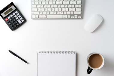 Ofis Büro alanı ile üst görünümden