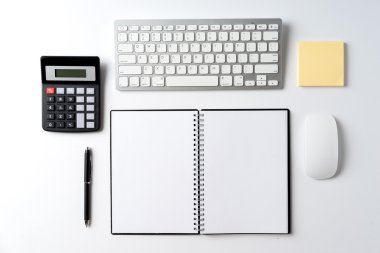 Ofis Büro alanı ile üst görünümden
