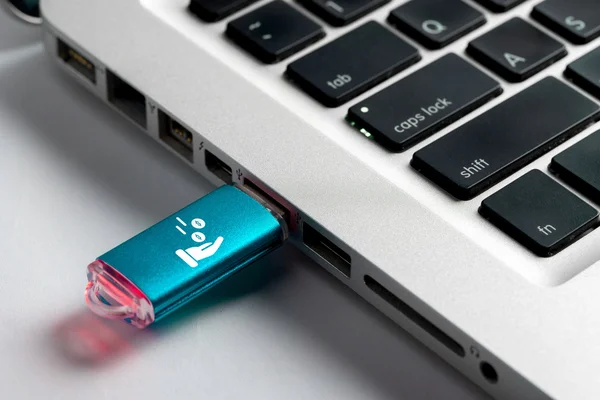 Obchodní Line Nákupní Commerce Ikony Usb Disku — Stock fotografie