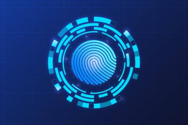 Digital fingerprint for network and security concept