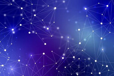 Cloud business technology connection  and DNA & chromosome 