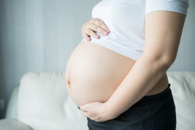 Ultrason tarama resim ile hamile kadın 