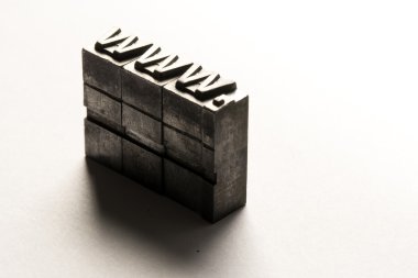 Internet www Web sitesi tarafından letterpress