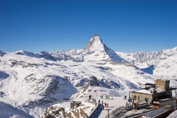 Matterhorn montanha, zermatt na Suíça — Fotografia de Stock