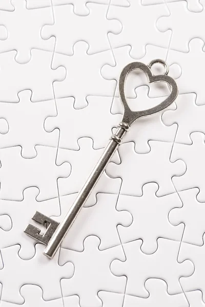사랑, 발렌타인 개념 키 퍼즐 — 스톡 사진