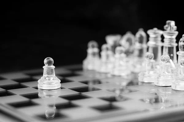 チェス図 ビジネス コンセプト戦略 リーダーシップ チーム — ストック写真