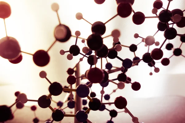 Science Molecule DNA Model Structure, concepto de trabajo en equipo empresarial — Foto de Stock