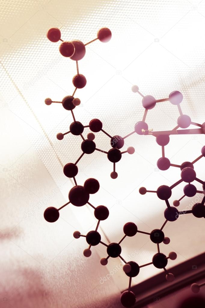 Science Molecule DNA Model Structure, business teamwork concept