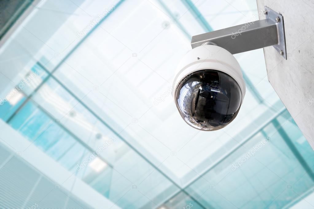 Security, CCTV camera in the office building