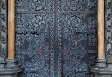 Westminster Abbey, London Rusty çiçek Metal kapı