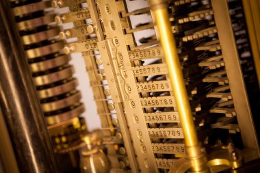 Sanayi dişli makine Cog, iş işbirliği, takım çalışması ve zaman kavramı