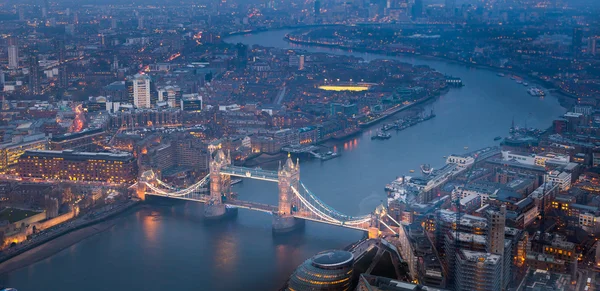 Тауерський Міст Лондон Великобританія Вночі — стокове фото