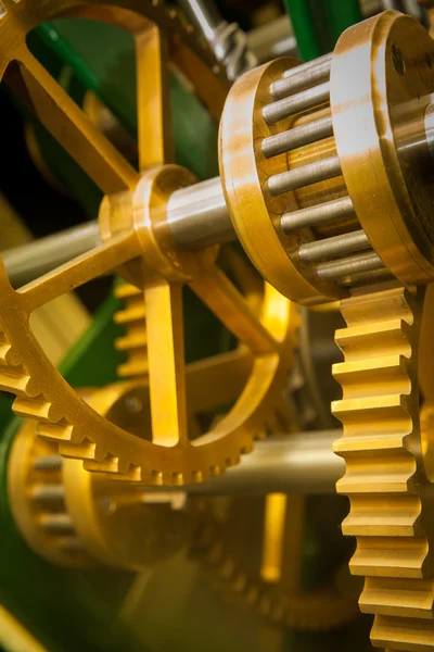 Máquina Engranajes Industriales Cog Cooperación Empresarial Trabajo Equipo Concepto Tiempo — Foto de Stock