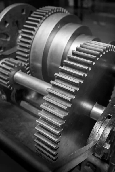 Industry Gear Machine Cog Business Cooperation Teamwork Time Concept — Stock Photo, Image